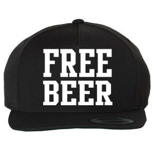 Free Beer Logo Wool Snapback Cap