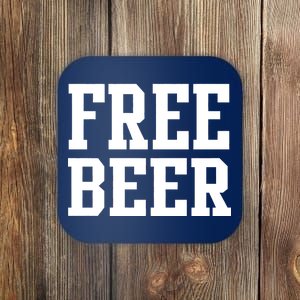 Free Beer Logo Coaster