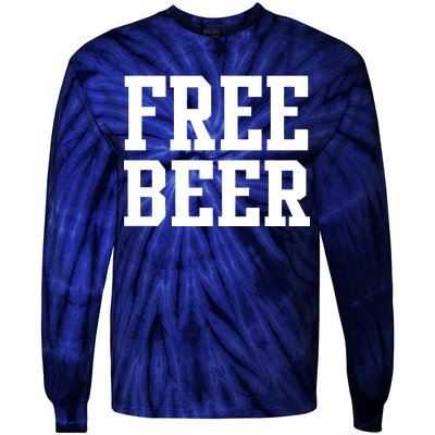 Free Beer Logo Tie-Dye Long Sleeve Shirt