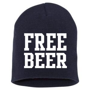 Free Beer Logo Short Acrylic Beanie