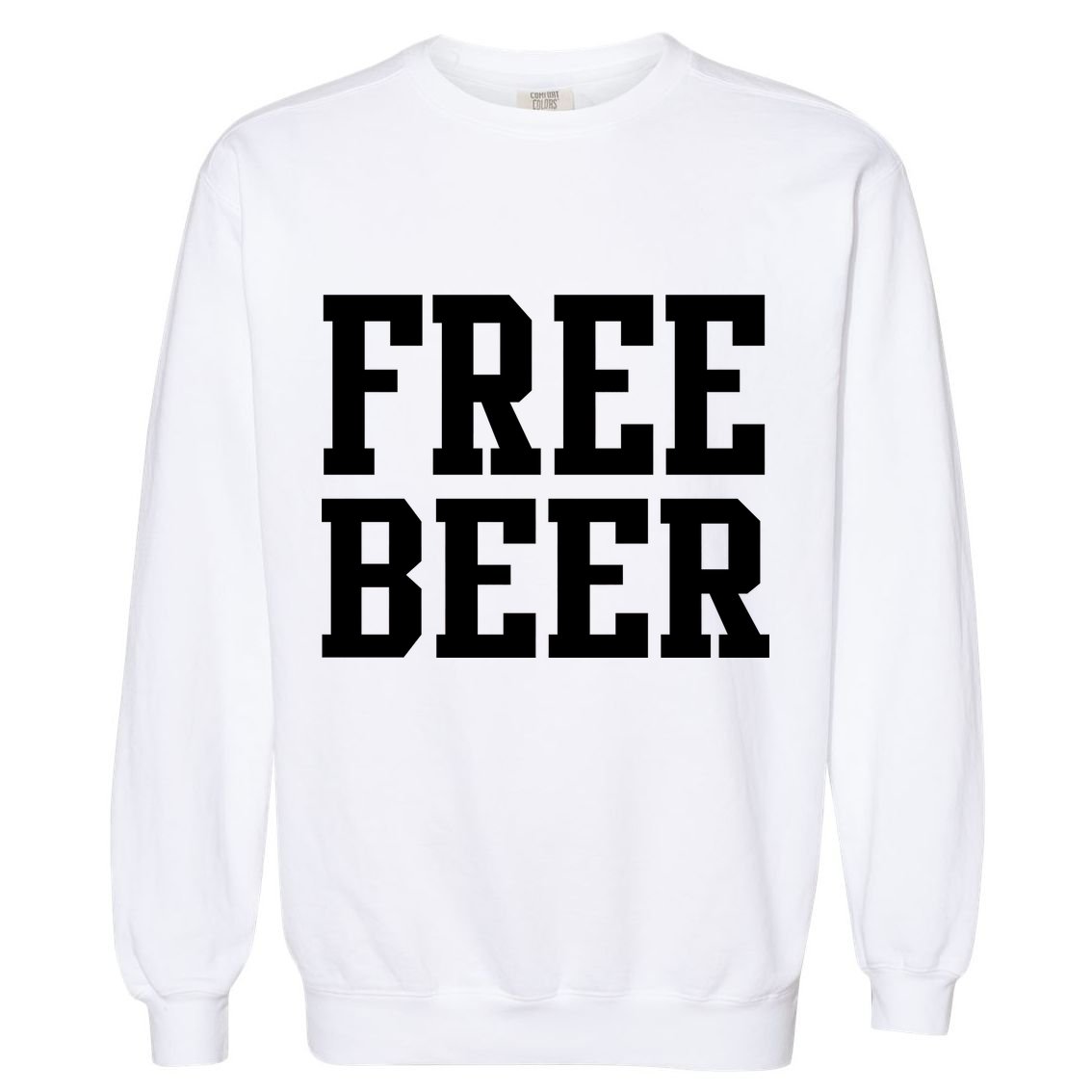 Free Beer Logo Garment-Dyed Sweatshirt