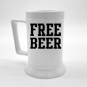 Free Beer Logo Beer Stein