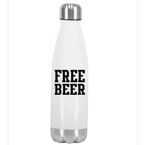 Free Beer Logo Stainless Steel Insulated Water Bottle