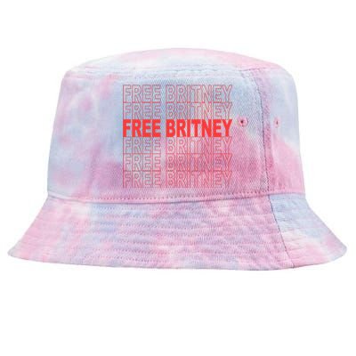 Free Britney Bag Logo Tie-Dyed Bucket Hat