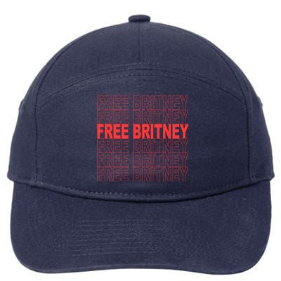 Free Britney Bag Logo 7-Panel Snapback Hat