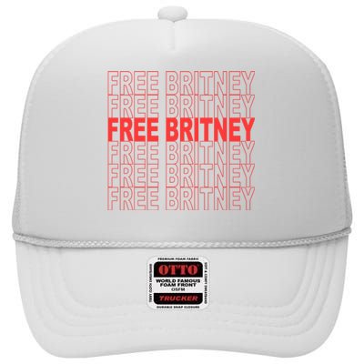 Free Britney Bag Logo High Crown Mesh Back Trucker Hat