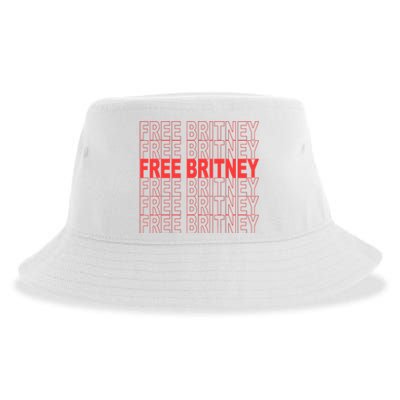 Free Britney Bag Logo Sustainable Bucket Hat