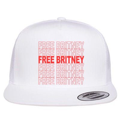 Free Britney Bag Logo Flat Bill Trucker Hat