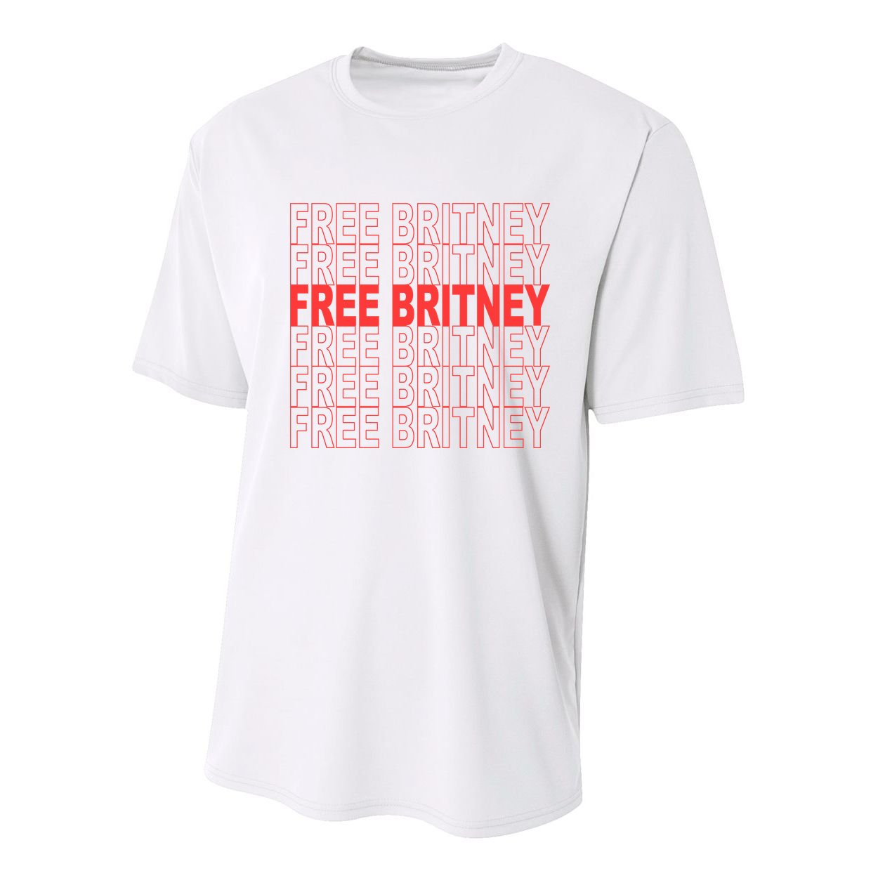 Free Britney Bag Logo Youth Performance Sprint T-Shirt