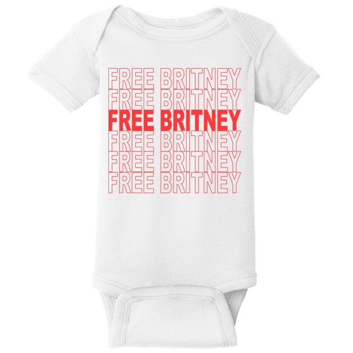 Free Britney Bag Logo Baby Bodysuit