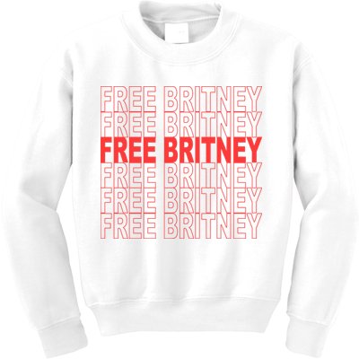 Free Britney Bag Logo Kids Sweatshirt