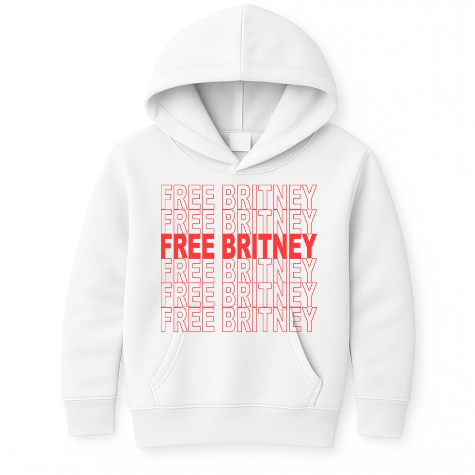 Free Britney Bag Logo Kids Hoodie