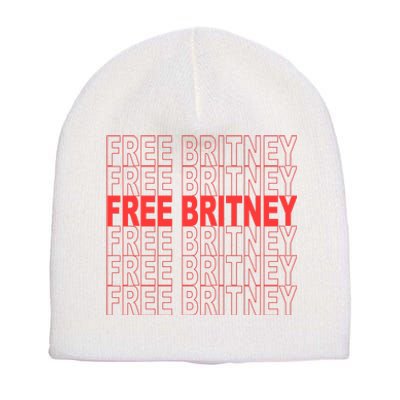 Free Britney Bag Logo Short Acrylic Beanie