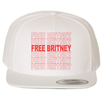 Free Britney Bag Logo Wool Snapback Cap