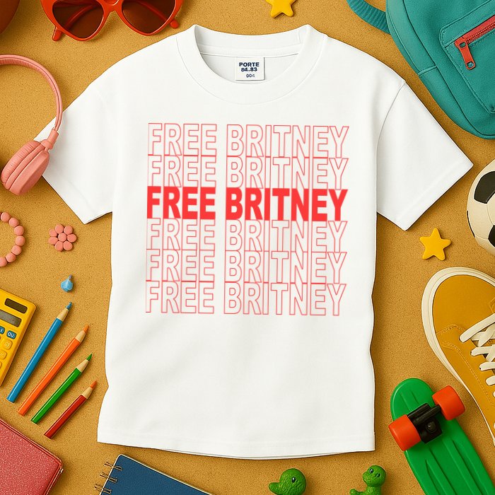 Free Britney Bag Logo Kids T-Shirt