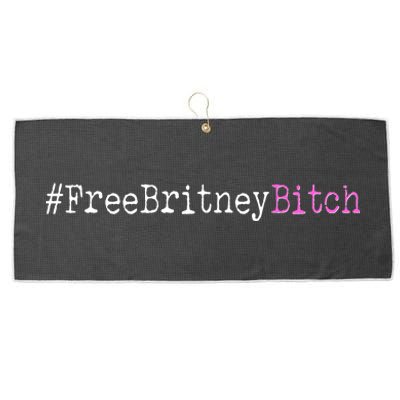 Free Britney B*tch Meme Large Microfiber Waffle Golf Towel