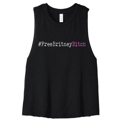 Free Britney B*tch Meme Women's Racerback Cropped Tank