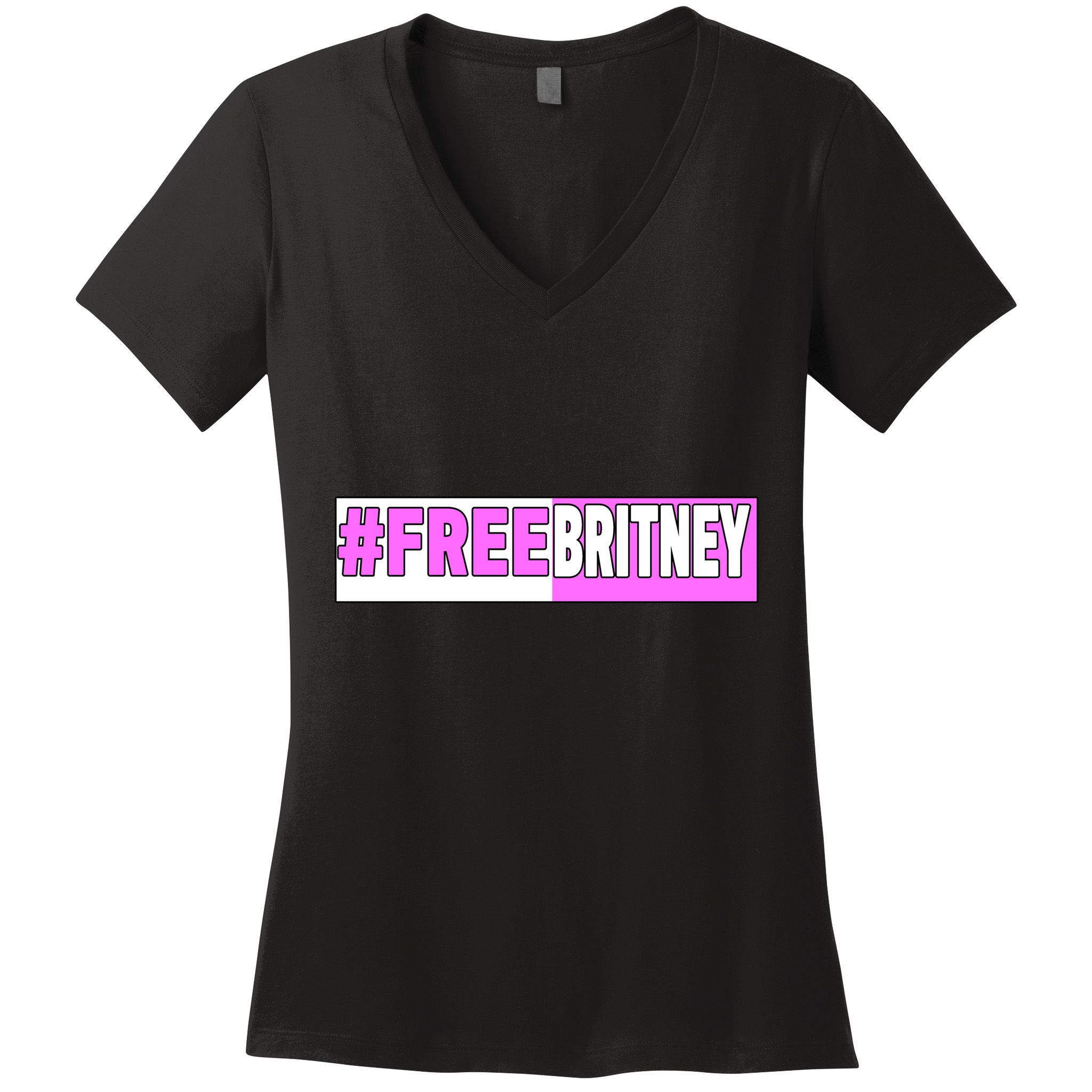 Free Britney Help Save Her Women's V-Neck T-Shirt
