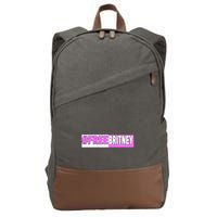 Free Britney Help Save Her Cotton Canvas Backpack