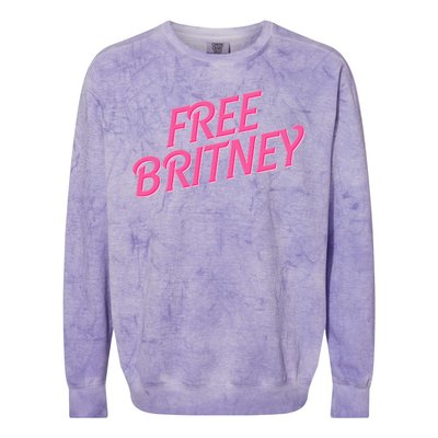 Free Britney Logo Colorblast Crewneck Sweatshirt