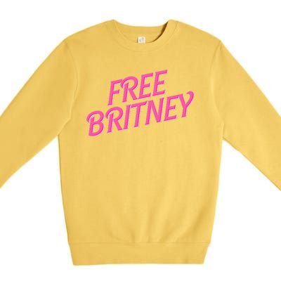 Free Britney Logo Premium Crewneck Sweatshirt