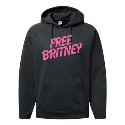 Free Britney Logo Performance Fleece Hoodie