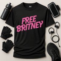 Free Britney Logo Cooling Performance Crew T-Shirt