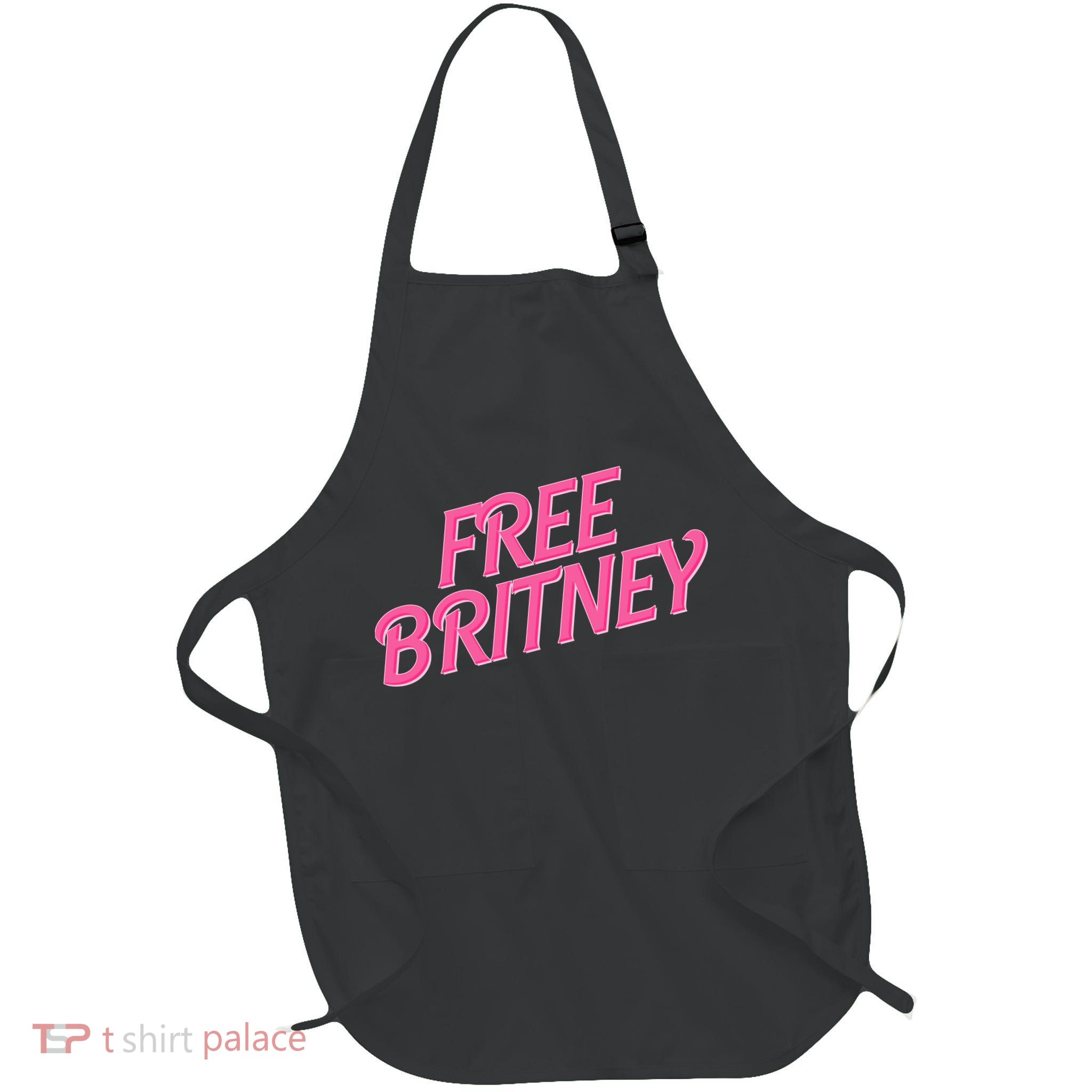 Free Britney Logo Full-Length Apron With Pockets