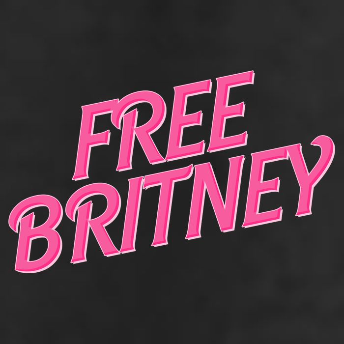Free Britney Logo Adult Drive Performance Visor