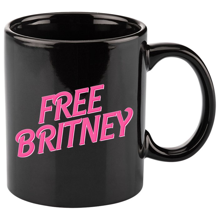 Free Britney Logo 11oz C Handle Ceramic Mug