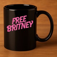 Free Britney Logo 11oz C Handle Ceramic Mug