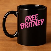 Free Britney Logo 11oz C Handle Ceramic Mug