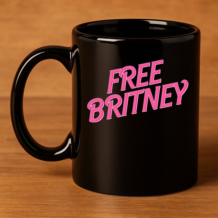 Free Britney Logo 11oz C Handle Ceramic Mug