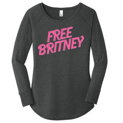 Free Britney Logo Women's Perfect Tri Tunic Long Sleeve Shirt