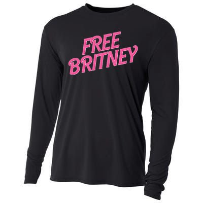 Free Britney Logo Cooling Performance Long Sleeve Crew