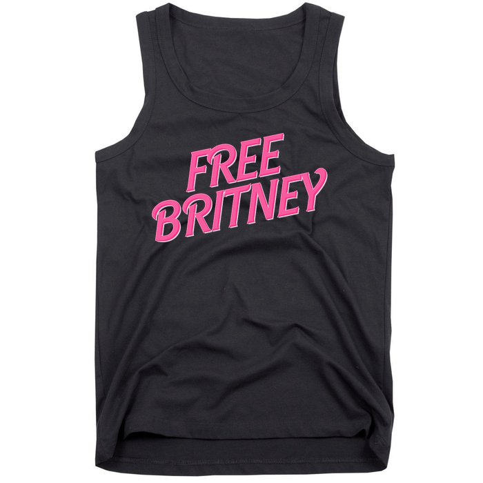 Free Britney Logo Tank Top