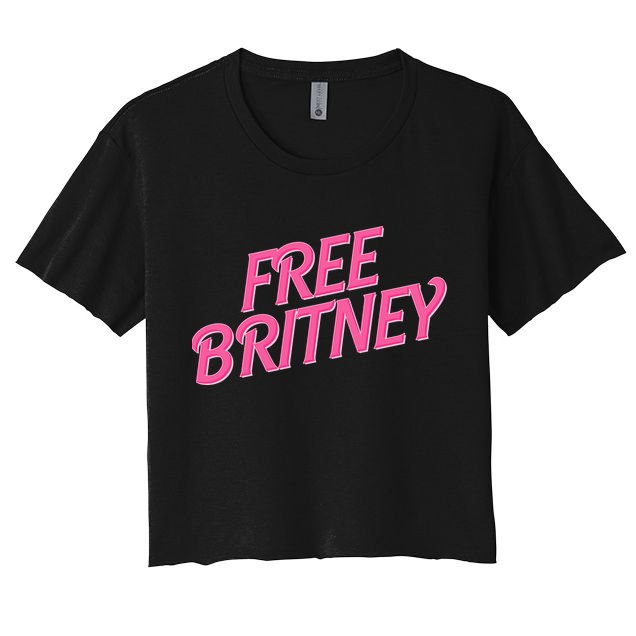 Free Britney Logo Crop Top