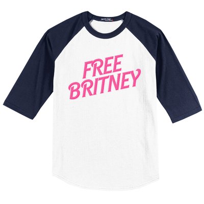 Free Britney Logo Baseball Sleeve Shirt