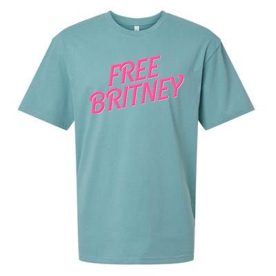 Free Britney Logo Sueded Cloud Jersey T-Shirt