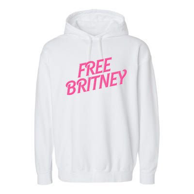 Free Britney Logo Garment-Dyed Fleece Hoodie