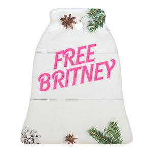 Free Britney Logo Ceramic Bell Ornament