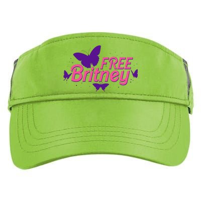 Free Britney Meme Butterflies Adult Drive Performance Visor