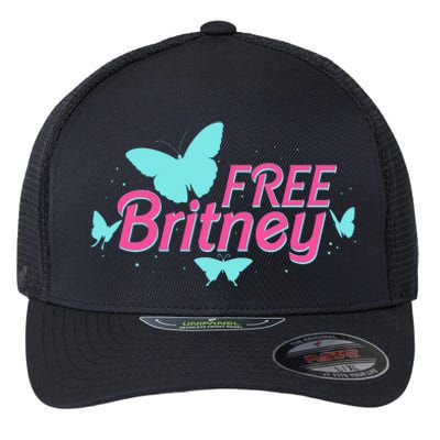 Free Britney Meme Butterflies Flexfit Unipanel Trucker Cap