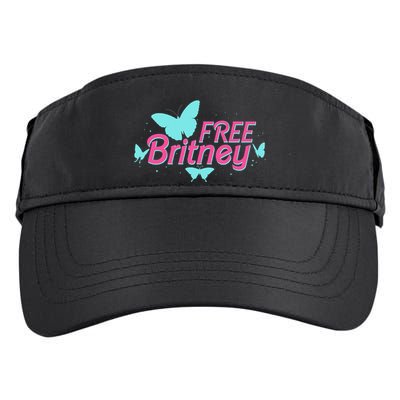Free Britney Meme Butterflies Adult Drive Performance Visor