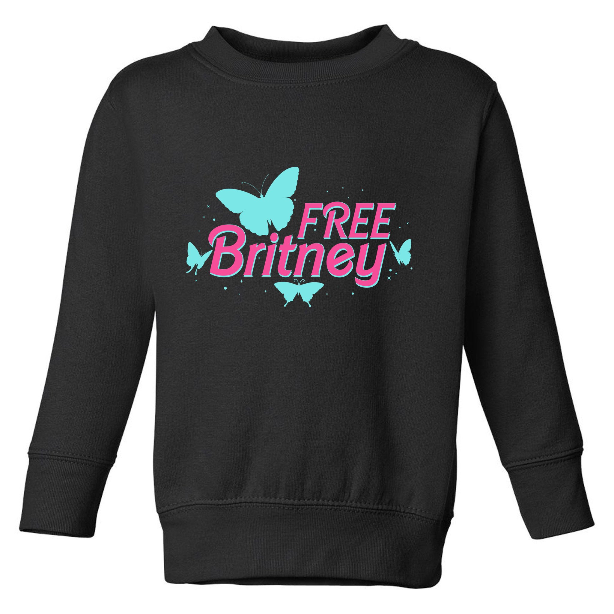 Free Britney Meme Butterflies Toddler Sweatshirt
