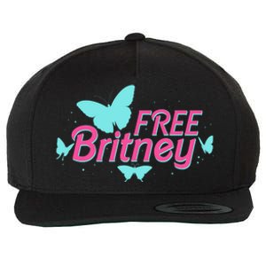 Free Britney Meme Butterflies Wool Snapback Cap