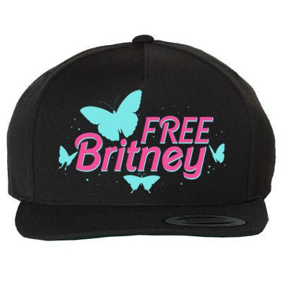 Free Britney Meme Butterflies Wool Snapback Cap