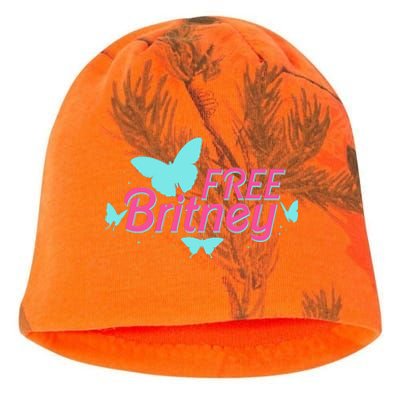 Free Britney Meme Butterflies Kati - Camo Knit Beanie