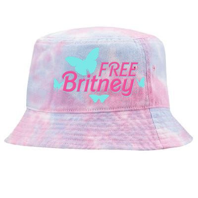 Free Britney Meme Butterflies Tie-Dyed Bucket Hat