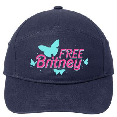 Free Britney Meme Butterflies 7-Panel Snapback Hat